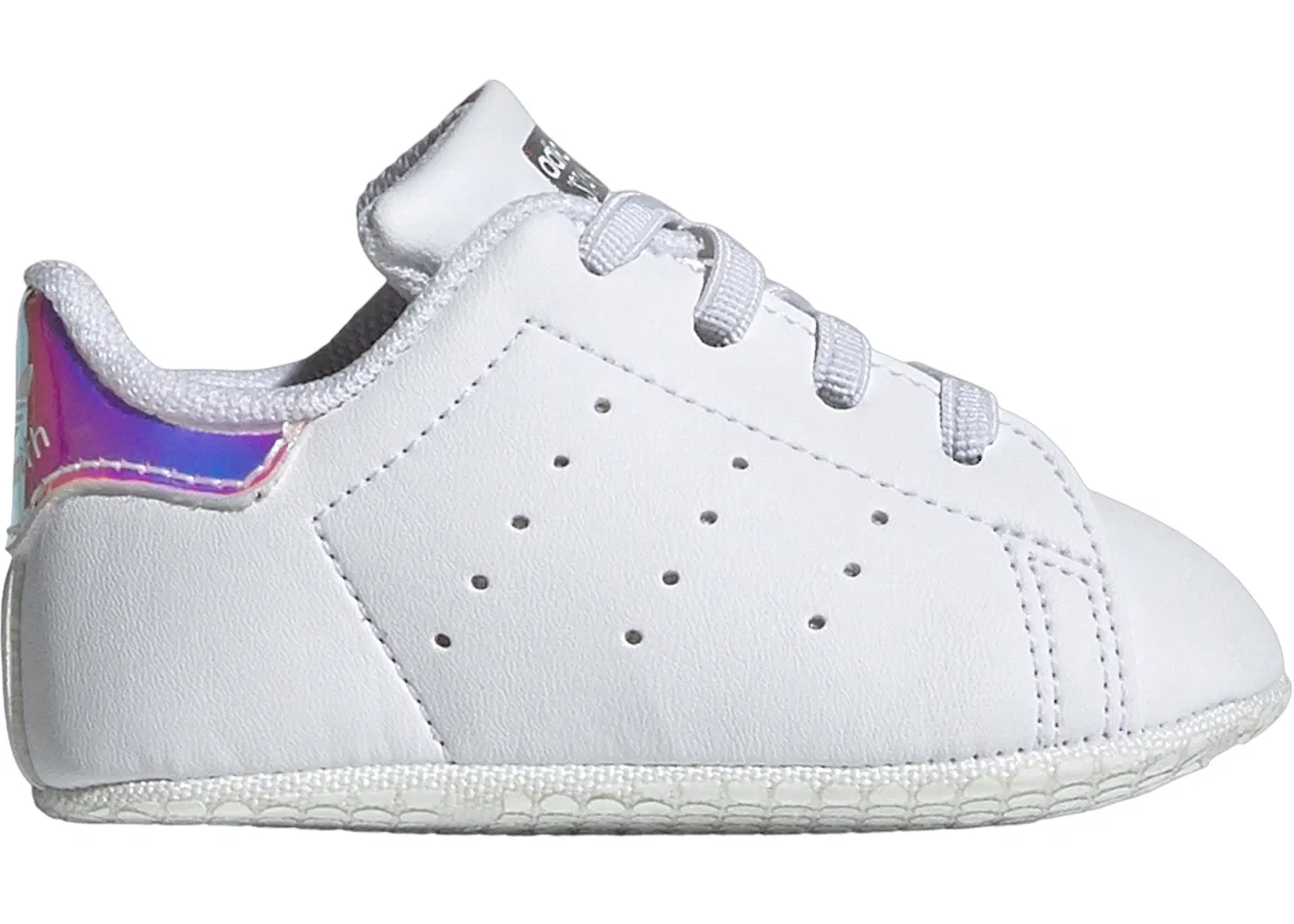 Детские кроссовки Lifestyle с моделью Adidas Stan Smith Crib Adidas, Cloud White/Cloud White/Silver Metallic