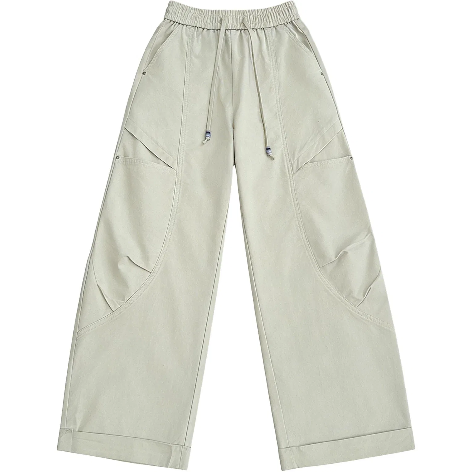 Детские карго-брюки свободного кроя Beige Gray YALU