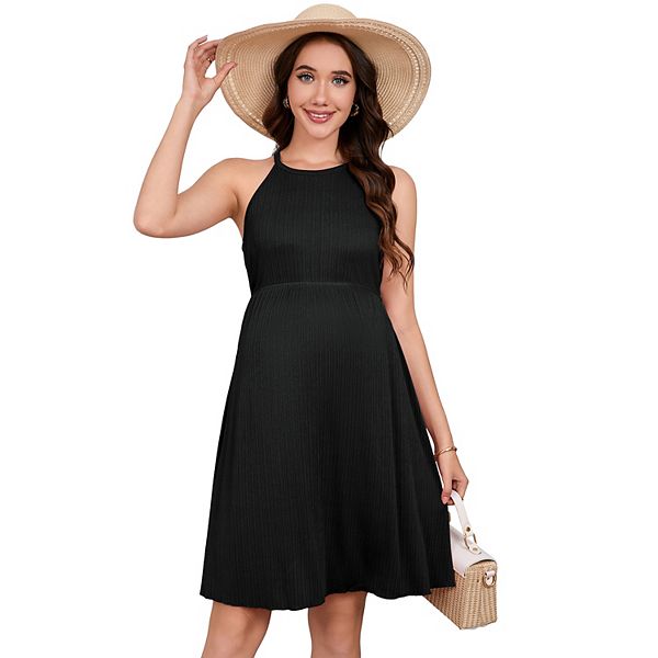 

Повседневное платье для беременных на запах без рукавов Seoria, Black