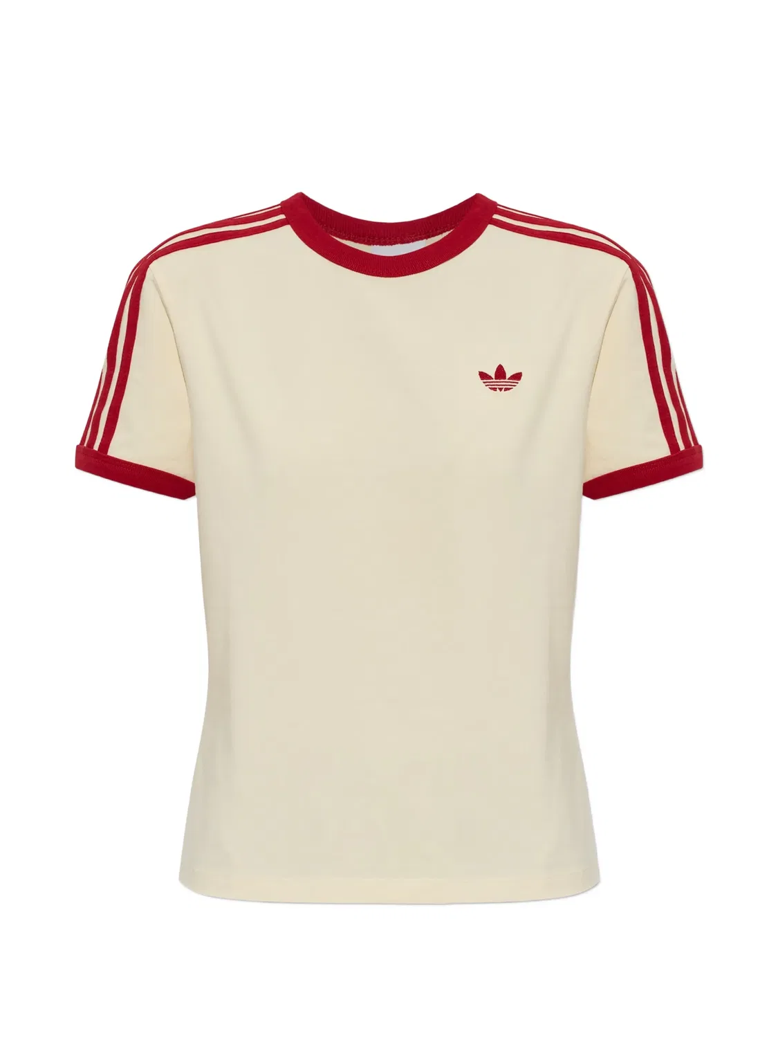 Футболка 3 Stripes Slim Fit с полосками Adidas, желтый