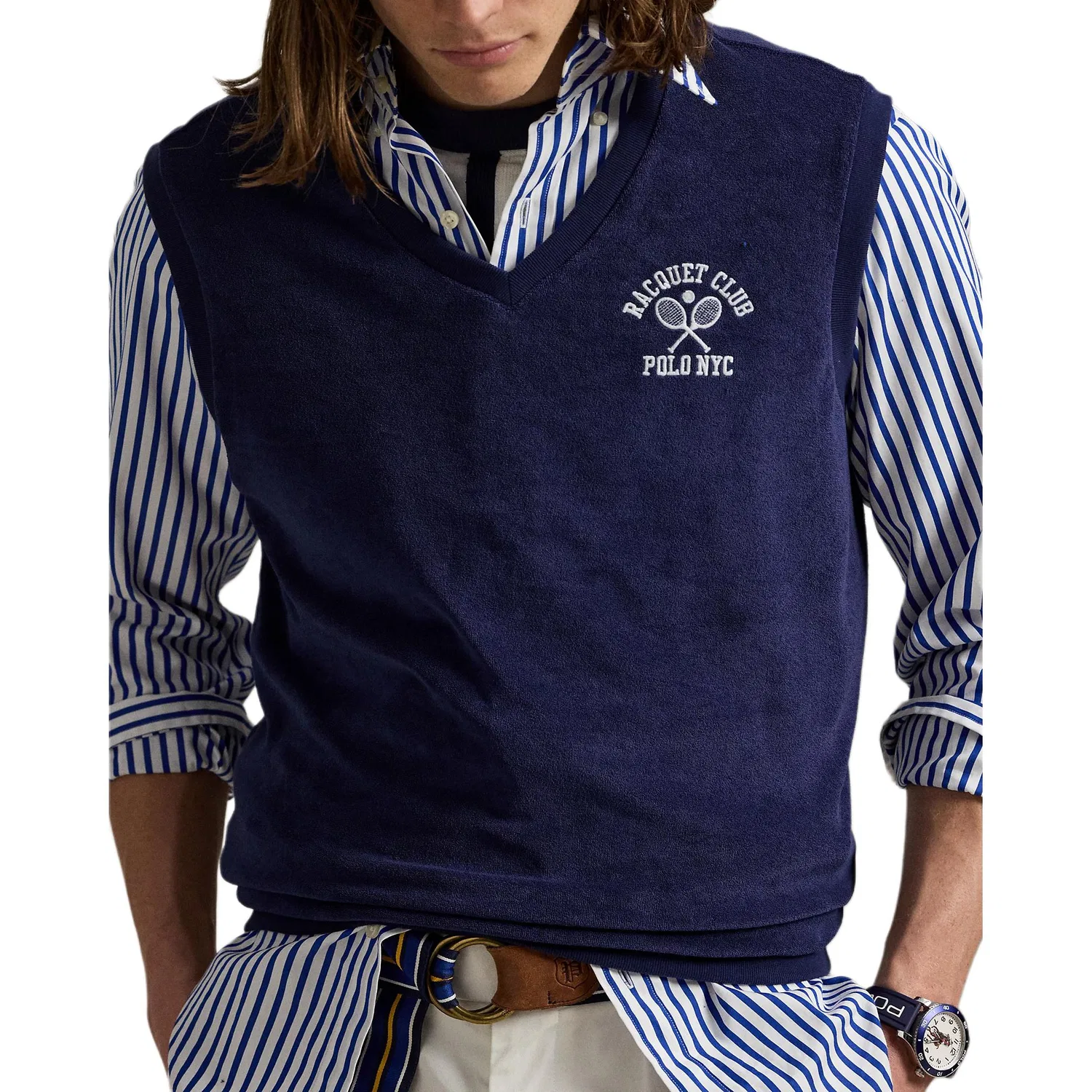Мужской топ-безрукавка Polo Ralph Lauren, Marine Blue — фото 3