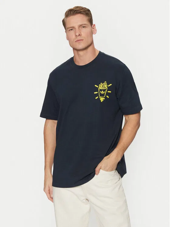 Футболка loose fit Street B Adidas, темно-синий