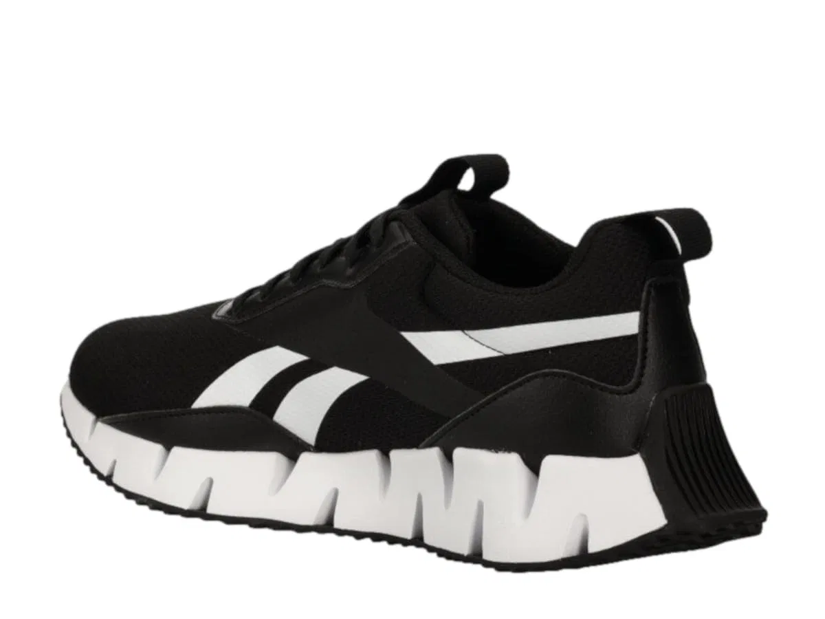 Детские кроссовки для мальчиков с принтом Zig Dynamica Str Reebok, Cblack Ftwwht Cblack — фото 3