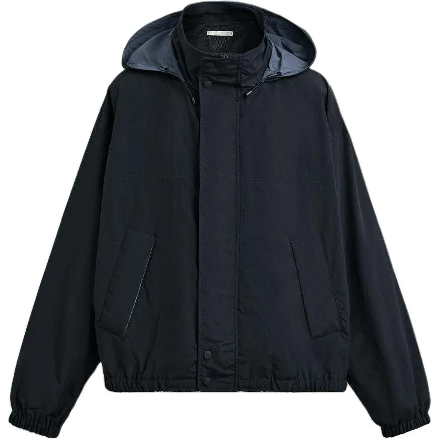 Мужское демисезонное пальто с водолазкой Other, ZARA, Sea Blue