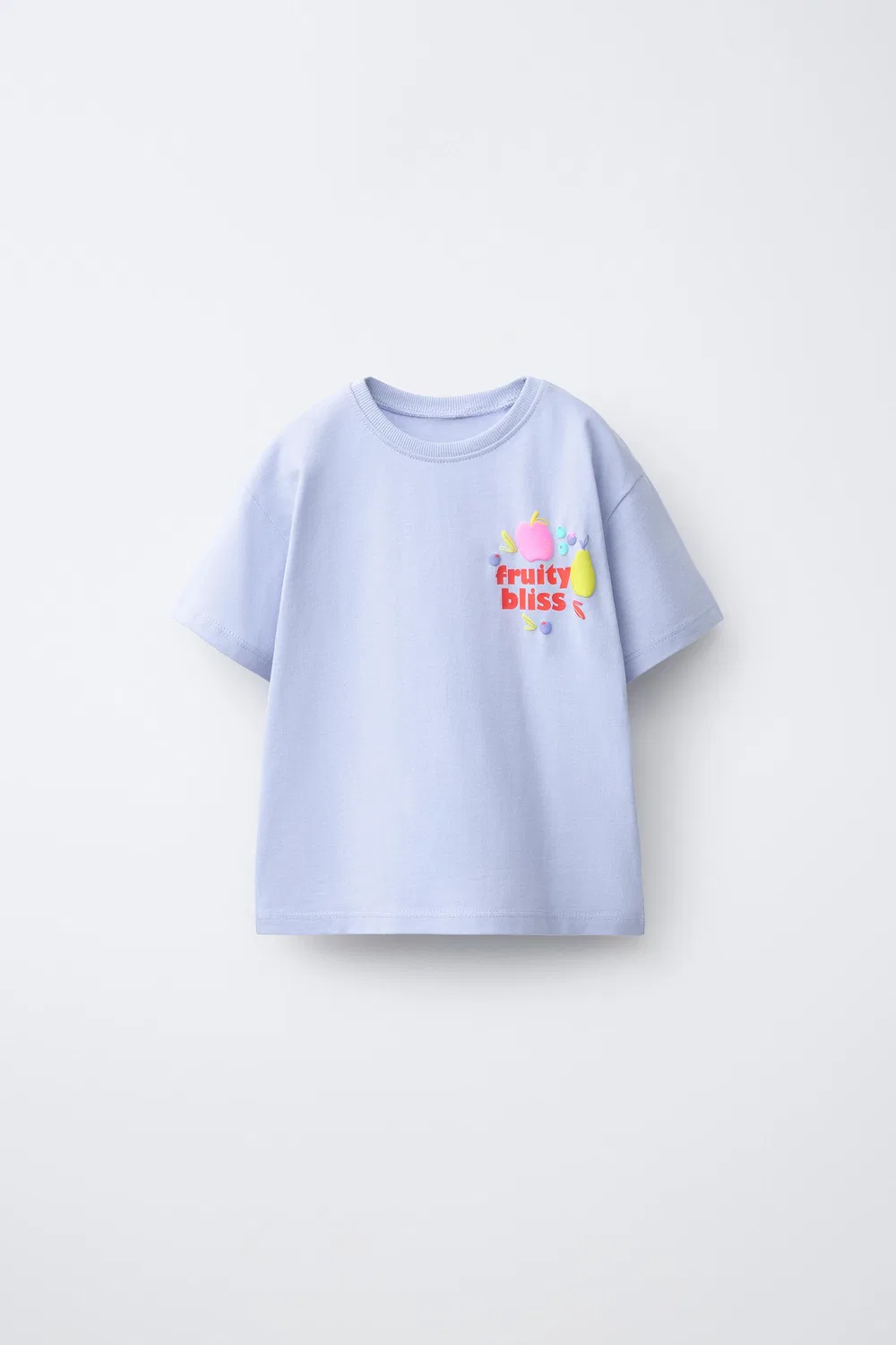 Футболка с фруктовым принтом ZARA, Lavender