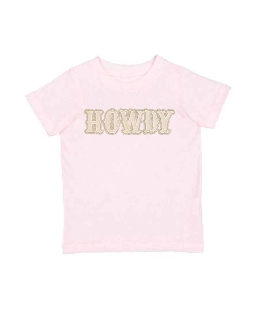 Футболка с длинным рукавом Howdy Patch Western Sweet Wink, Ballet Pink