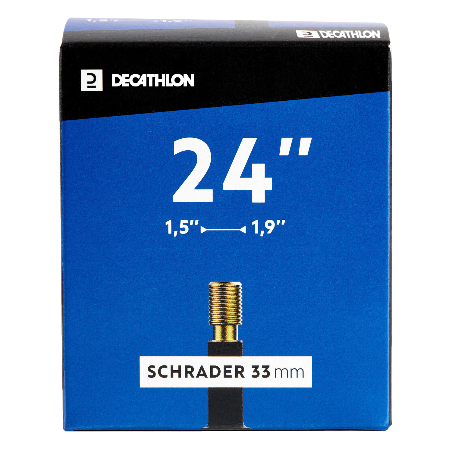 

Велосипедная трубка 24 × 1,5/1,9 клапан Шредера DECATHLON
