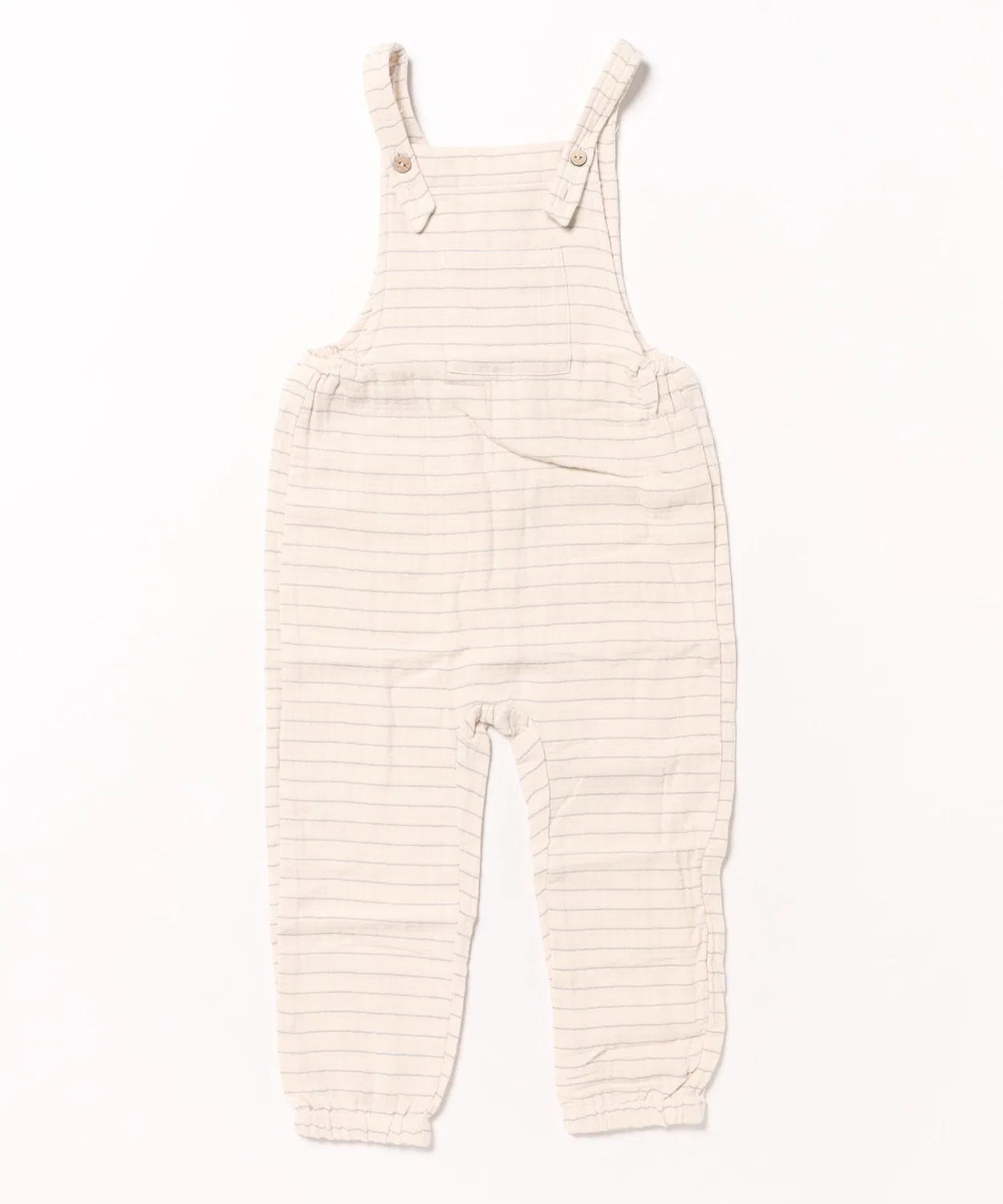 Детский комбинезон с регулируемыми бретелями Vintage Stripe Quincy Mae, Ivory