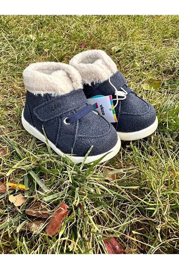 Детские ботинки для девочек с ортопедической стелькой Vicco, Navy Blue — фото 2