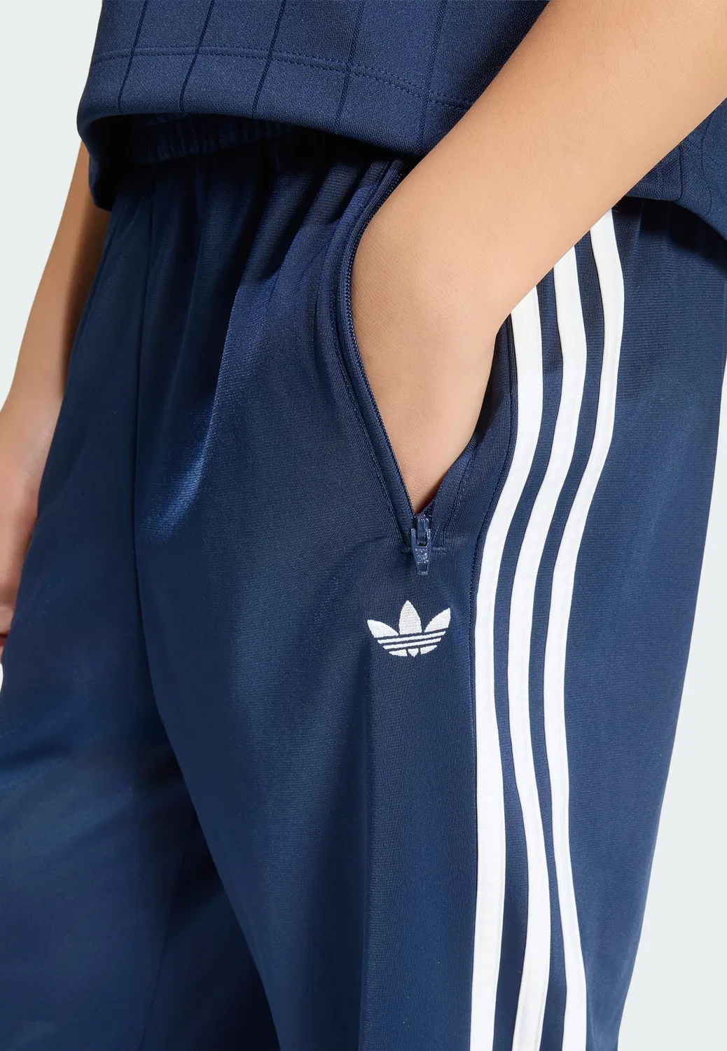 Брюки Adidas Originals Regular Pants Firebird темно-синего цвета — фото 4