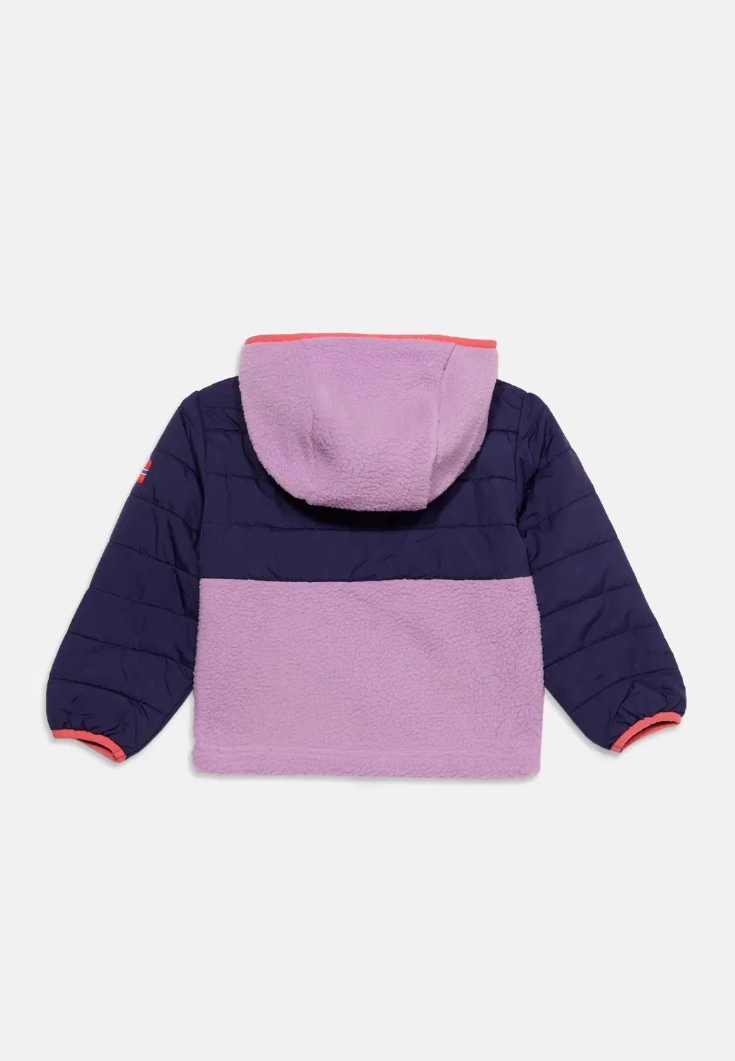 Romsdalen унисекс - легкая куртка Trollkids, Light Violet/Deep Violet/Coral Pink — фото 2