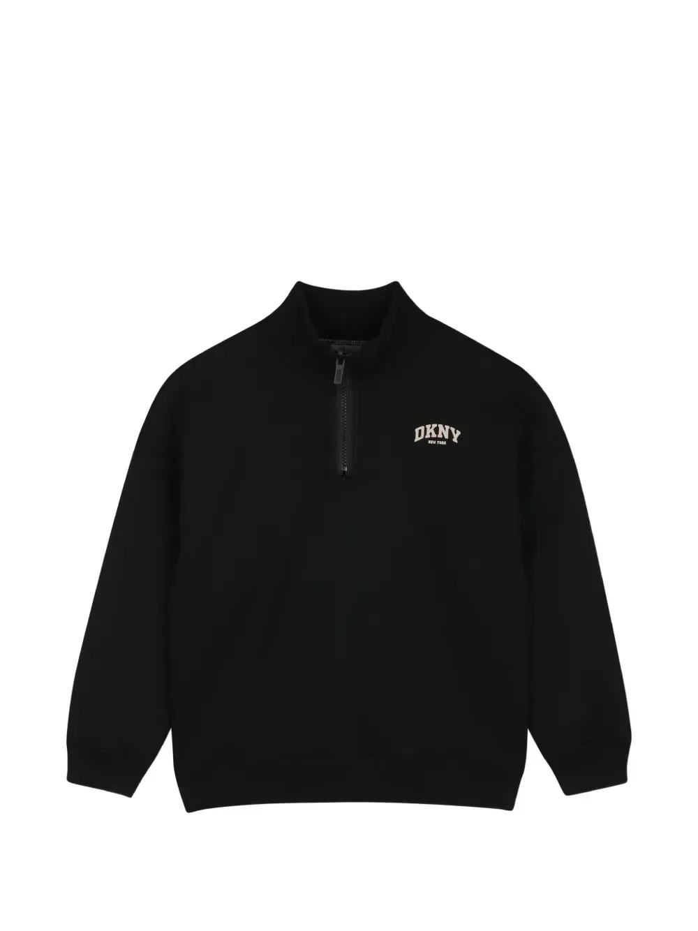 Толстовка на молнии с логотипом Dkny Kids, бежевый