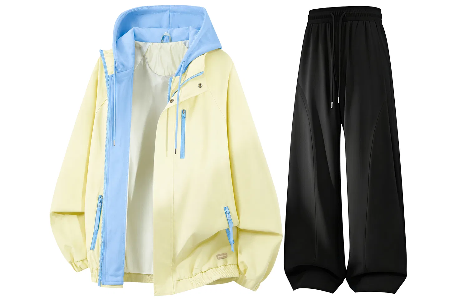 Детский комплект ветровка и брюки с капюшоном, средней плотности, Windbreaker Jacket & Pants Sets, WARRIOR