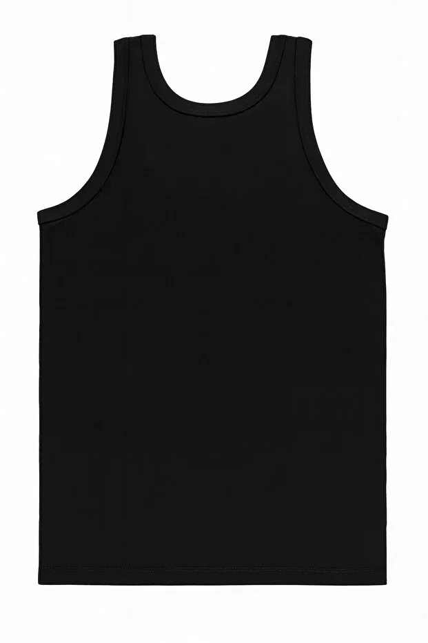 Детское для мальчиков майка на бретелях комплект 5 шт Özkan 0801, Özkan Underwear, Black — фото 3