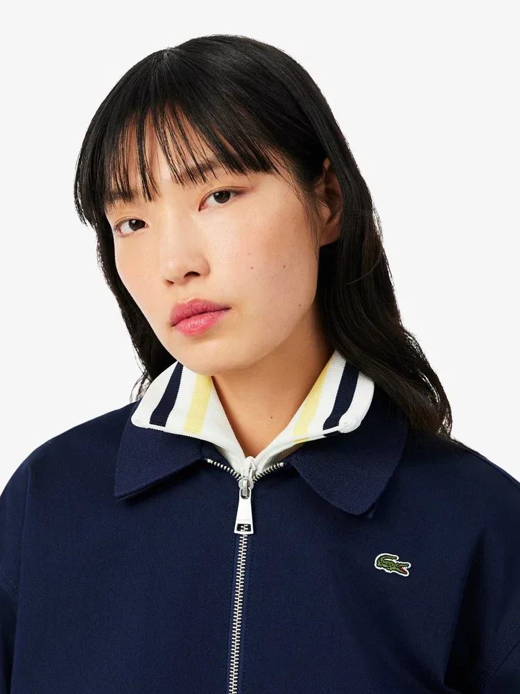 Куртка женская LACOSTE Coach Jacket, из габардина, Navy — фото 2