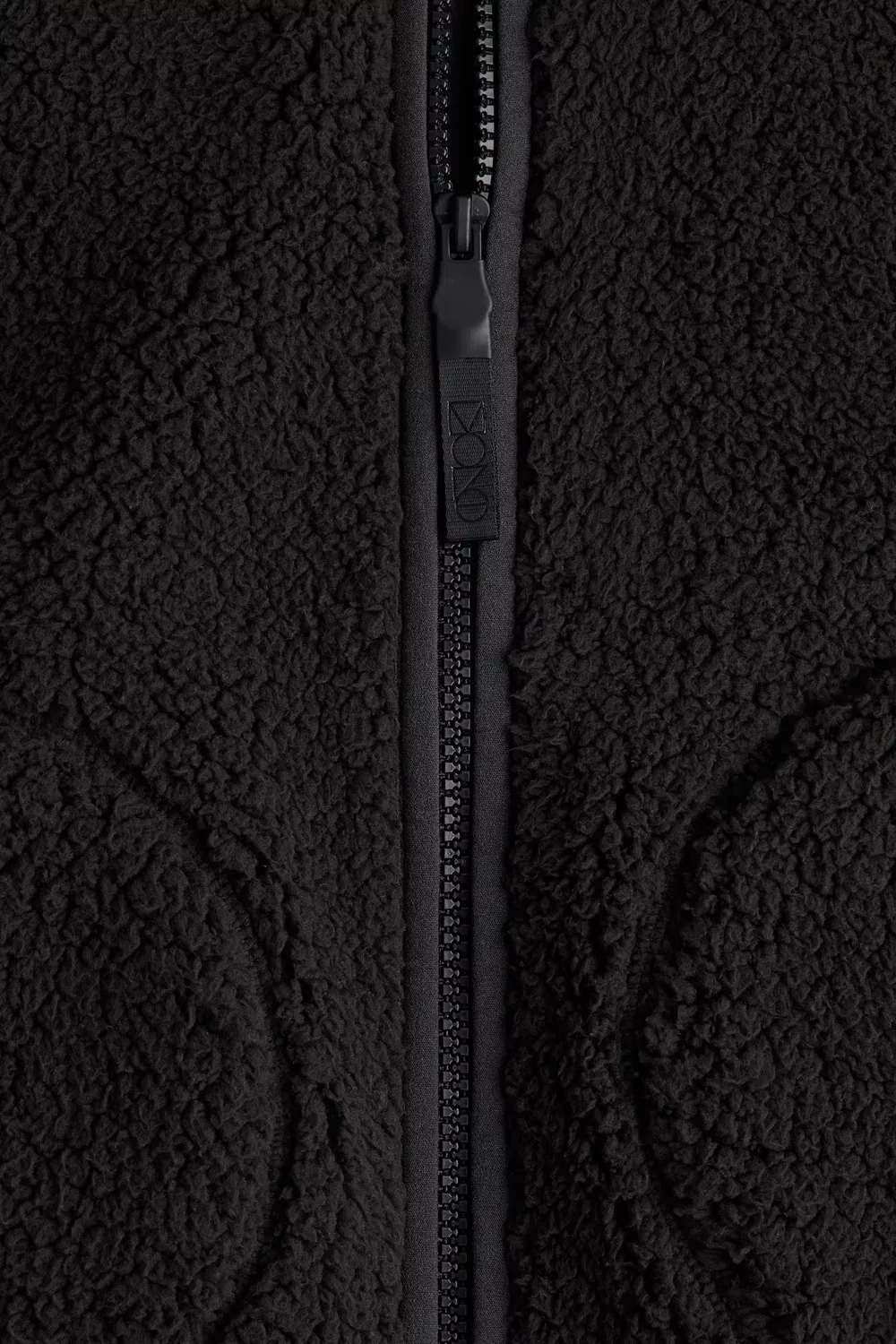 Спортивная куртка из плюшевого флиса H&M, Schwarz — фото 2