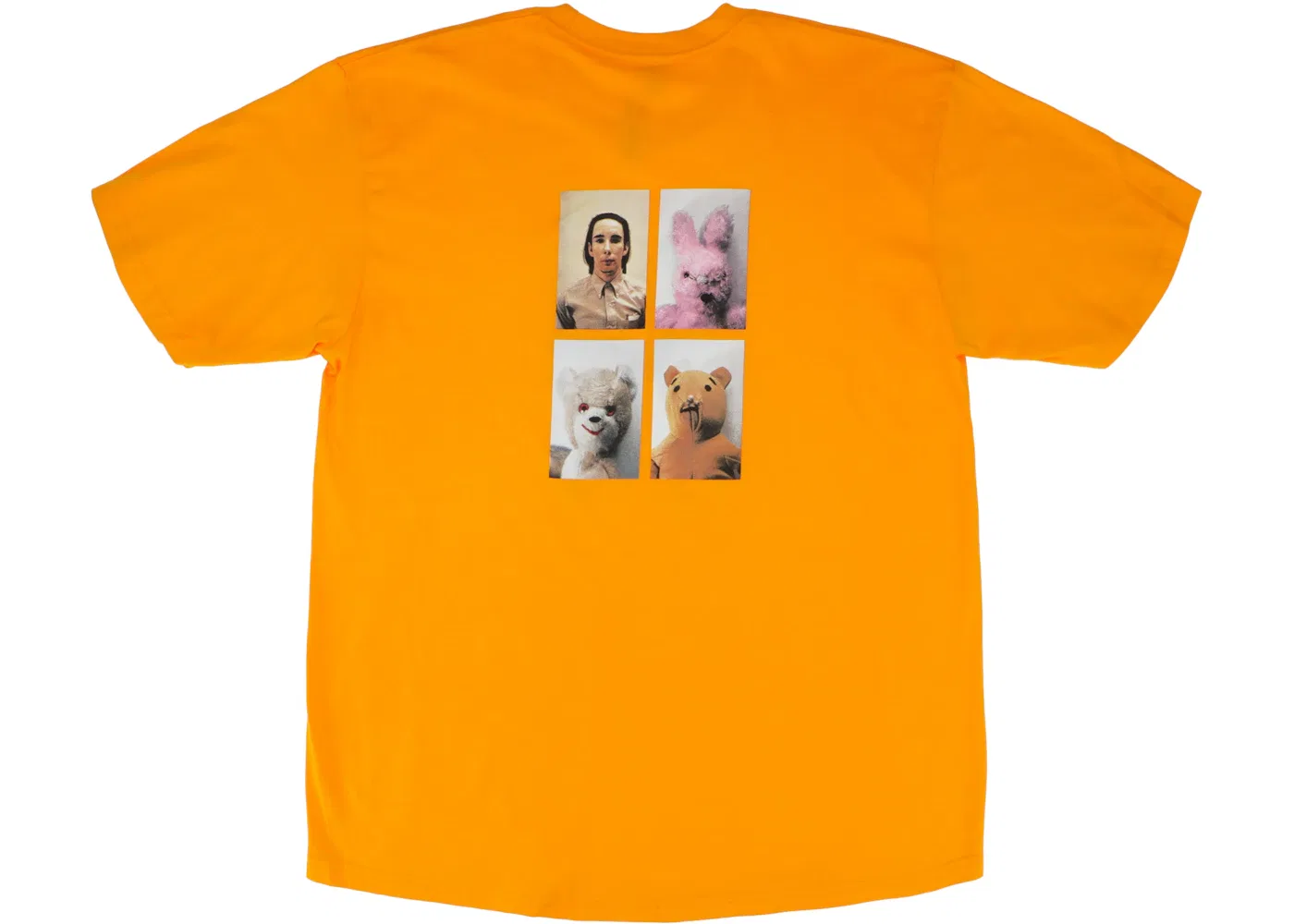 Мужская футболка с принтом Supreme Mike Kelley AhhYouth! Tee, Bright Orange — фото 2