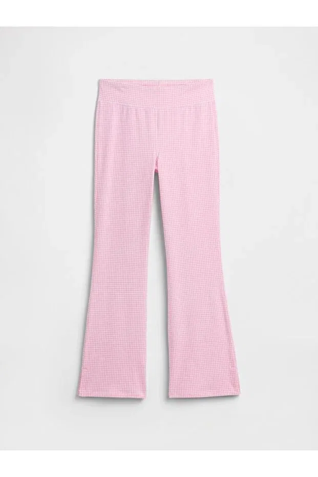 Детские леггинсы для девочек с принтом flare leggings Gap, Pink-001
