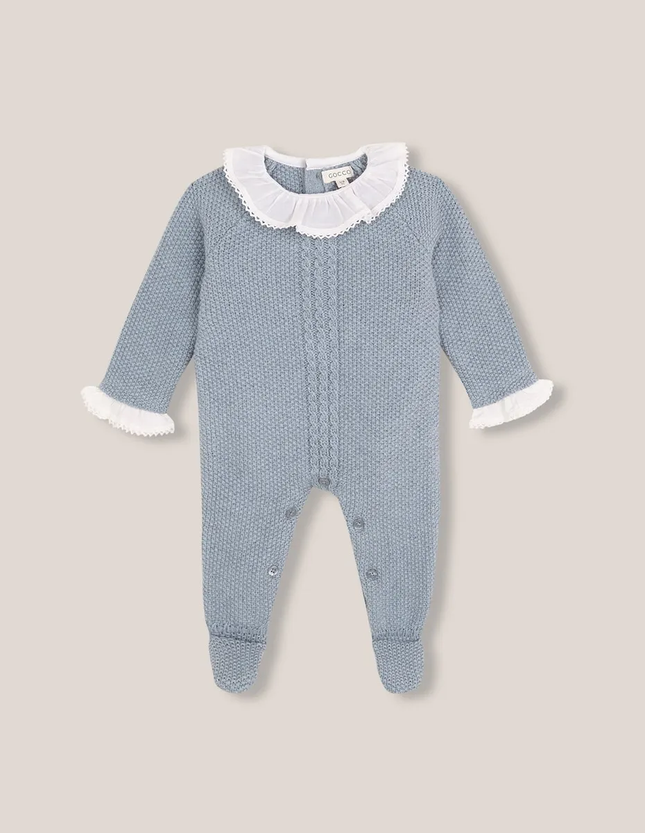 

Детский комбинезон с оборкой на воротнике Gocco, синий