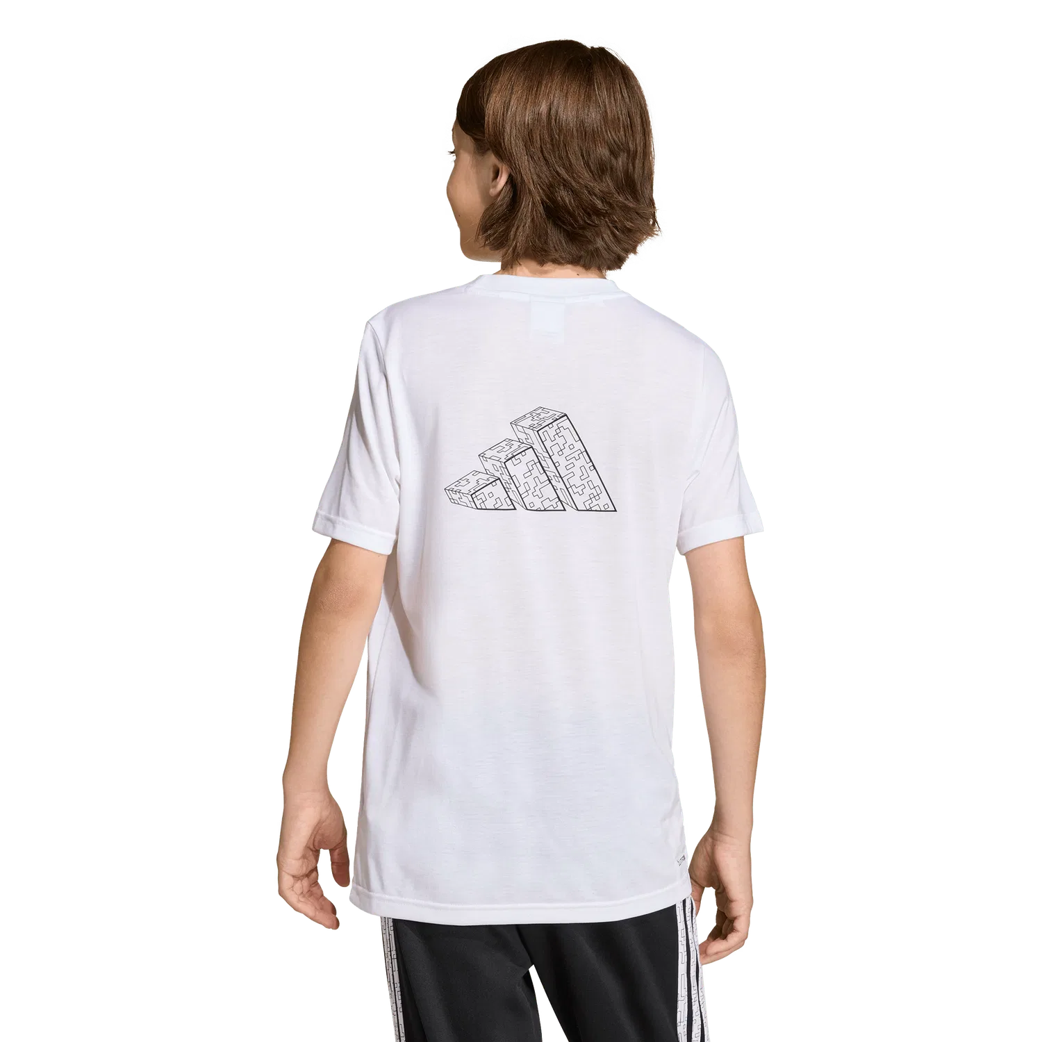 Детская футболка Minecraft Adidas, белый — фото 3