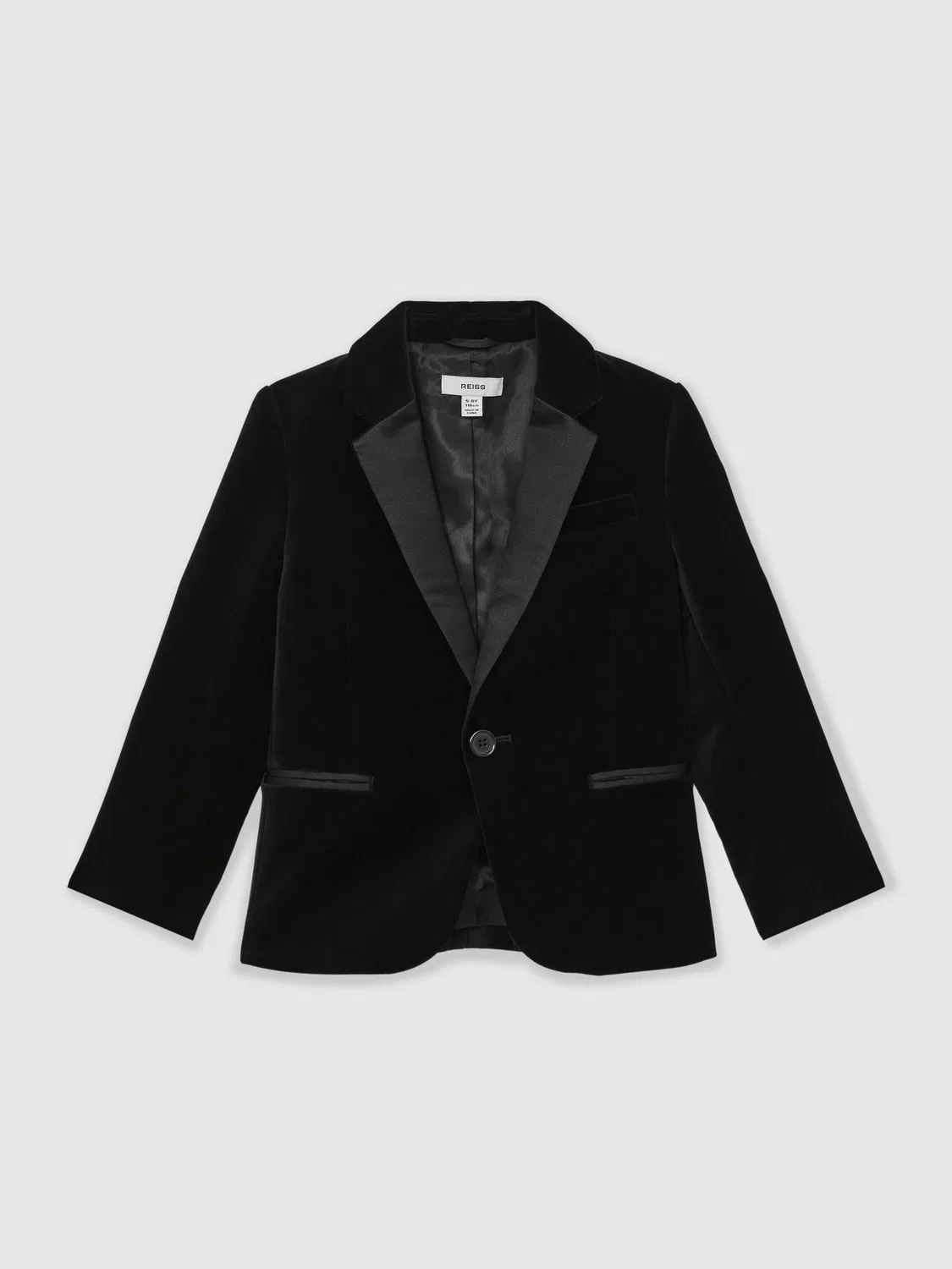 Пиджак смокинг вельветовый Black Ace Reiss, черный — фото 2