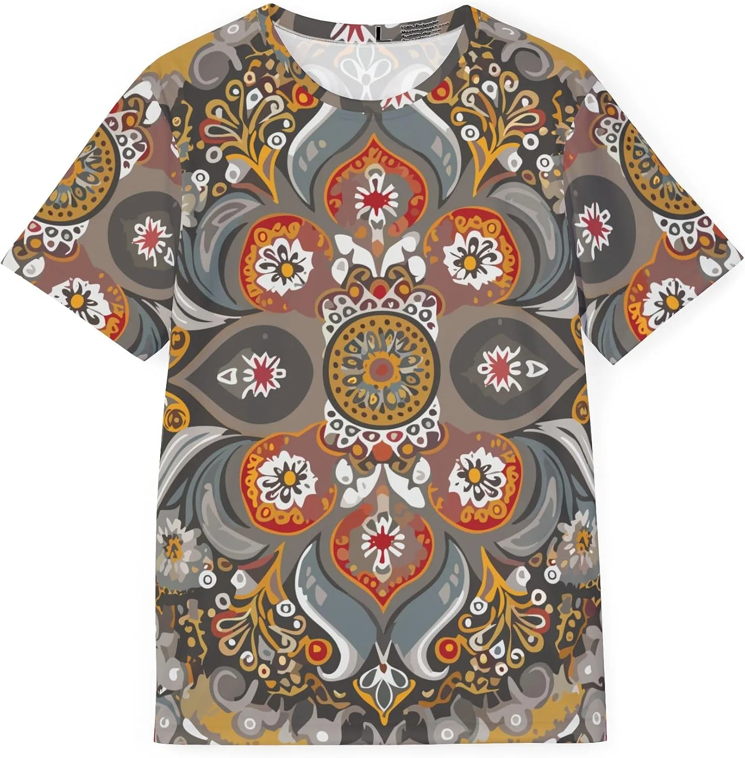 Унисекс футболка с принтом India Estella, Multicolor