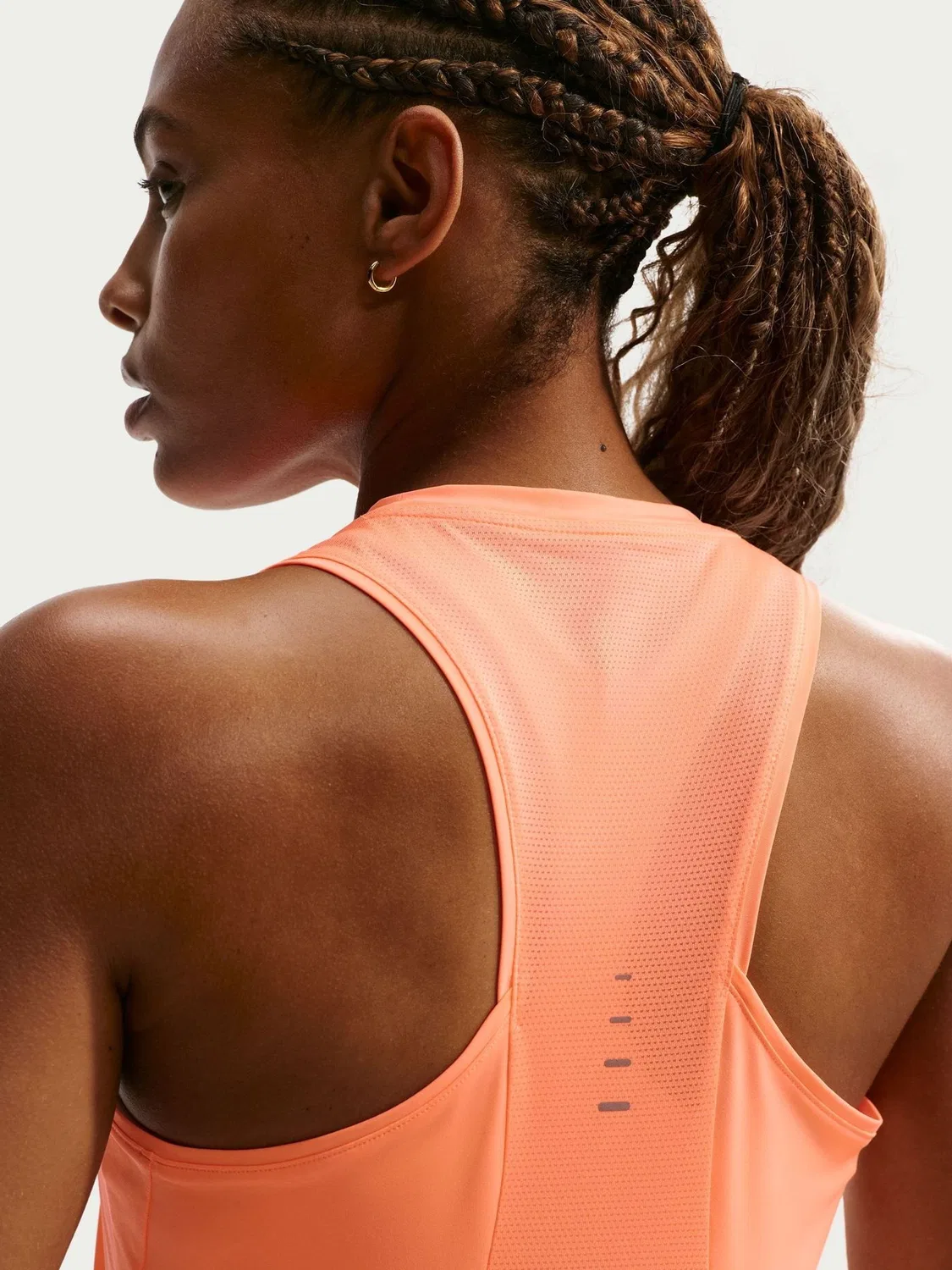 Топ для бега Nike Swift Dri-FIT, Orange Pulse — фото 3