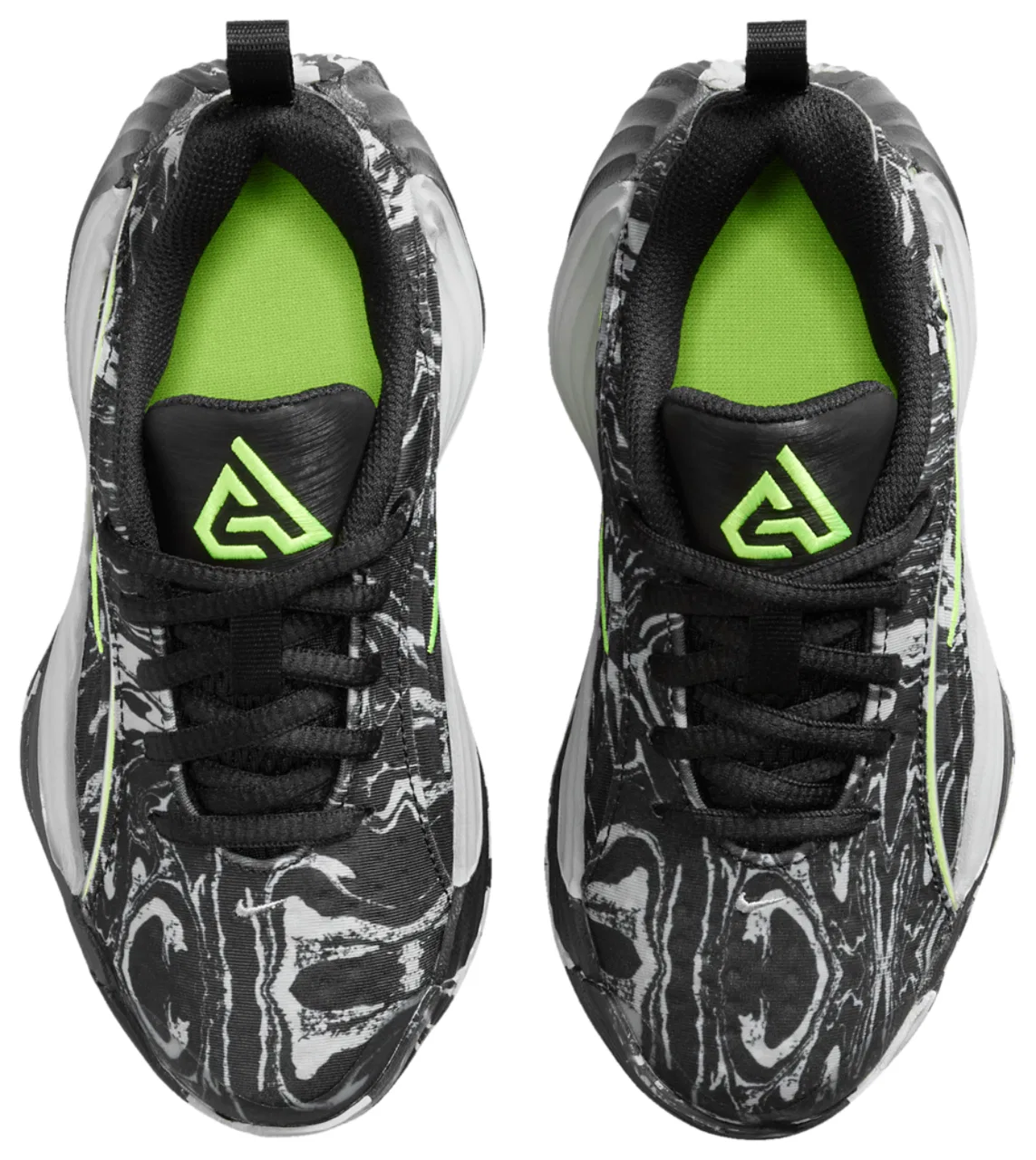 Детские баскетбольные кроссовки для мальчиков с низким верхом Giannis Immortality 5 Nike, Black Volt Lt Smoke Grey — фото 4