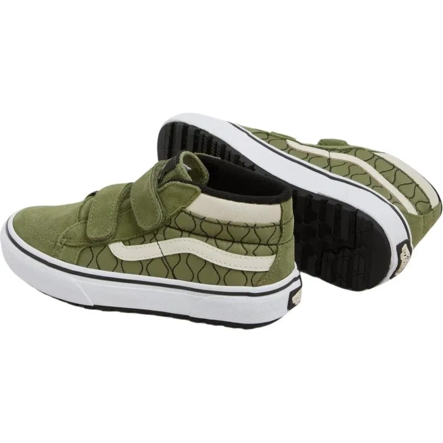 Кроссовки детские с принтом Mte Sk8-Mid Reissue V Vans, Зеленый — фото 3