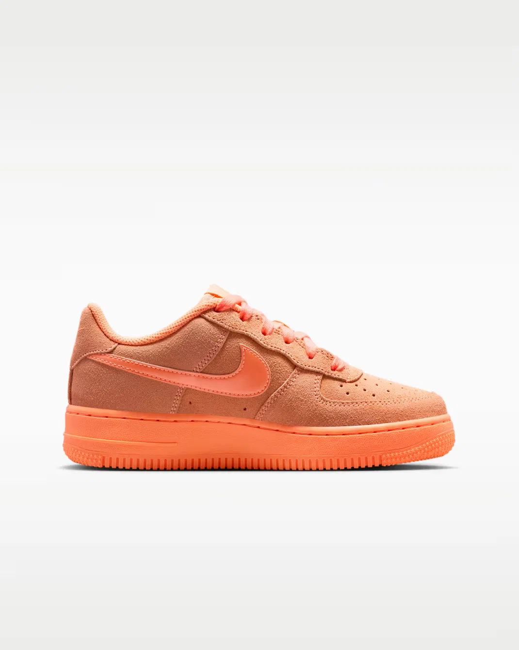 Кроссовки для детей постарше Nike Air Force 1 Suede, Orange Pulse/Orange Pulse/Orange Pulse — фото 3