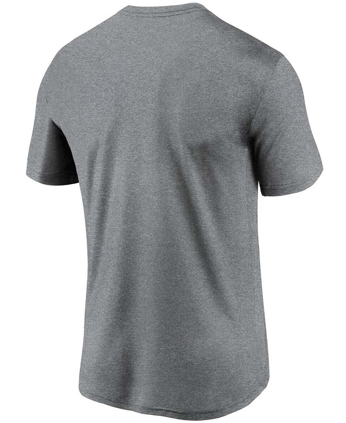 Мужская футболка big and tall из меланжевого древесного угля с логотипом new orleans saints essential legend performance Nike, мульти — фото 3