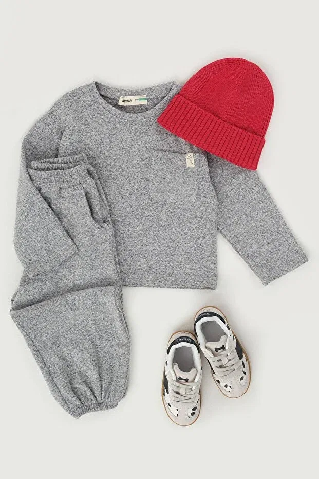 Детская футболка с длинным рукавом Basics Mioma Kids, Gray