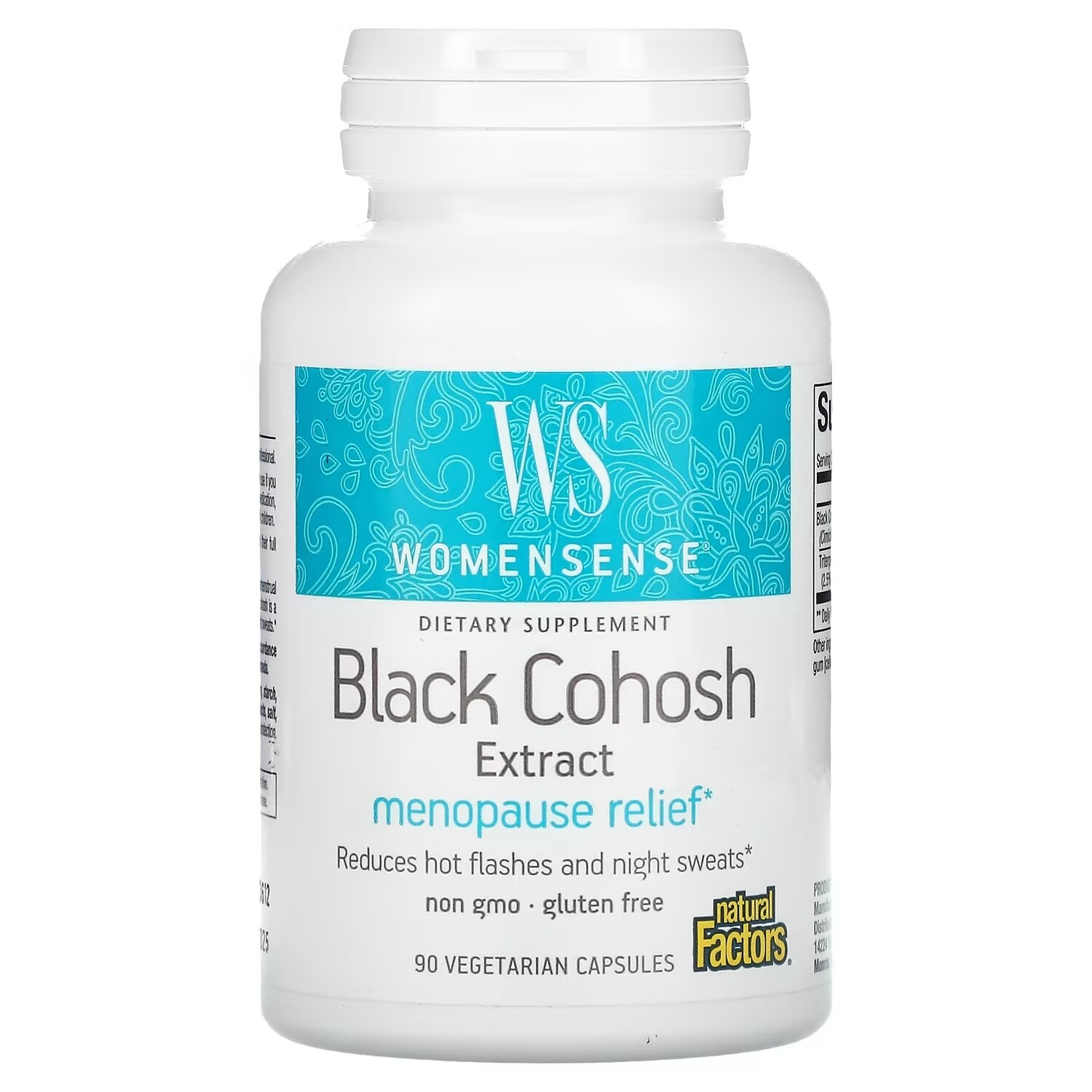 

Natural Factors WomenSense экстракт черного кохоша средство для облегчения менопаузы, 90 вегетарианских капсул
