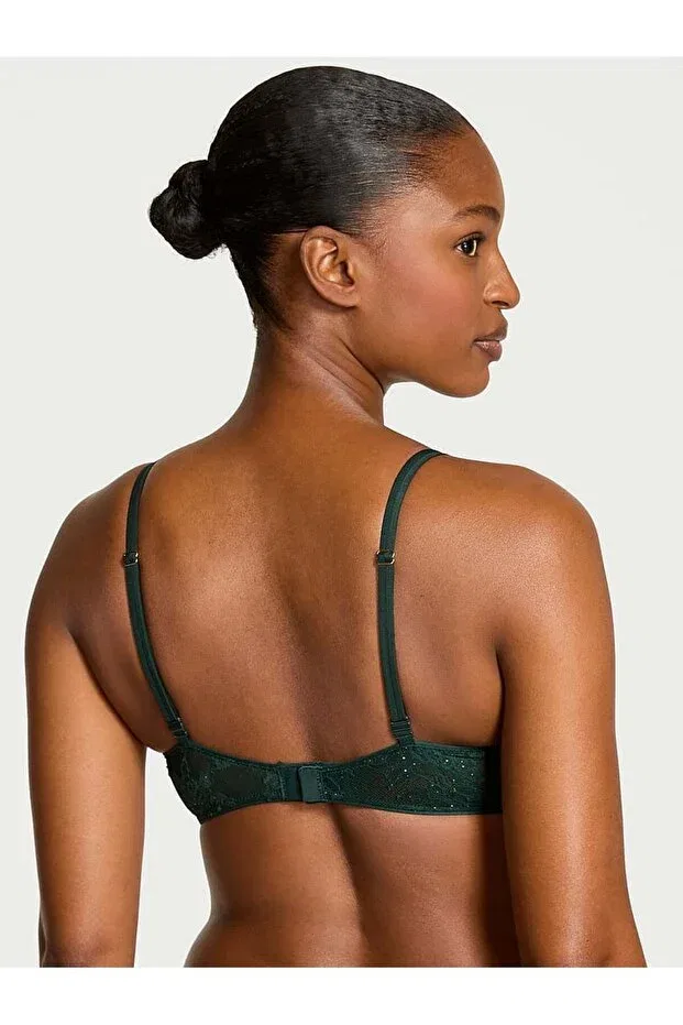 Женское кружевное бра Victoria'S Secret, Dark Green — фото 2