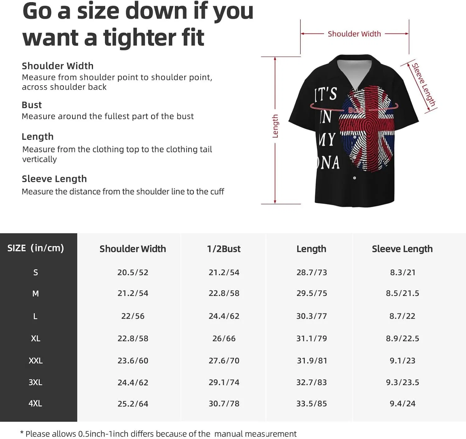 Мужская повседневная рубашка с принтом Britain Generic, Black — фото 4
