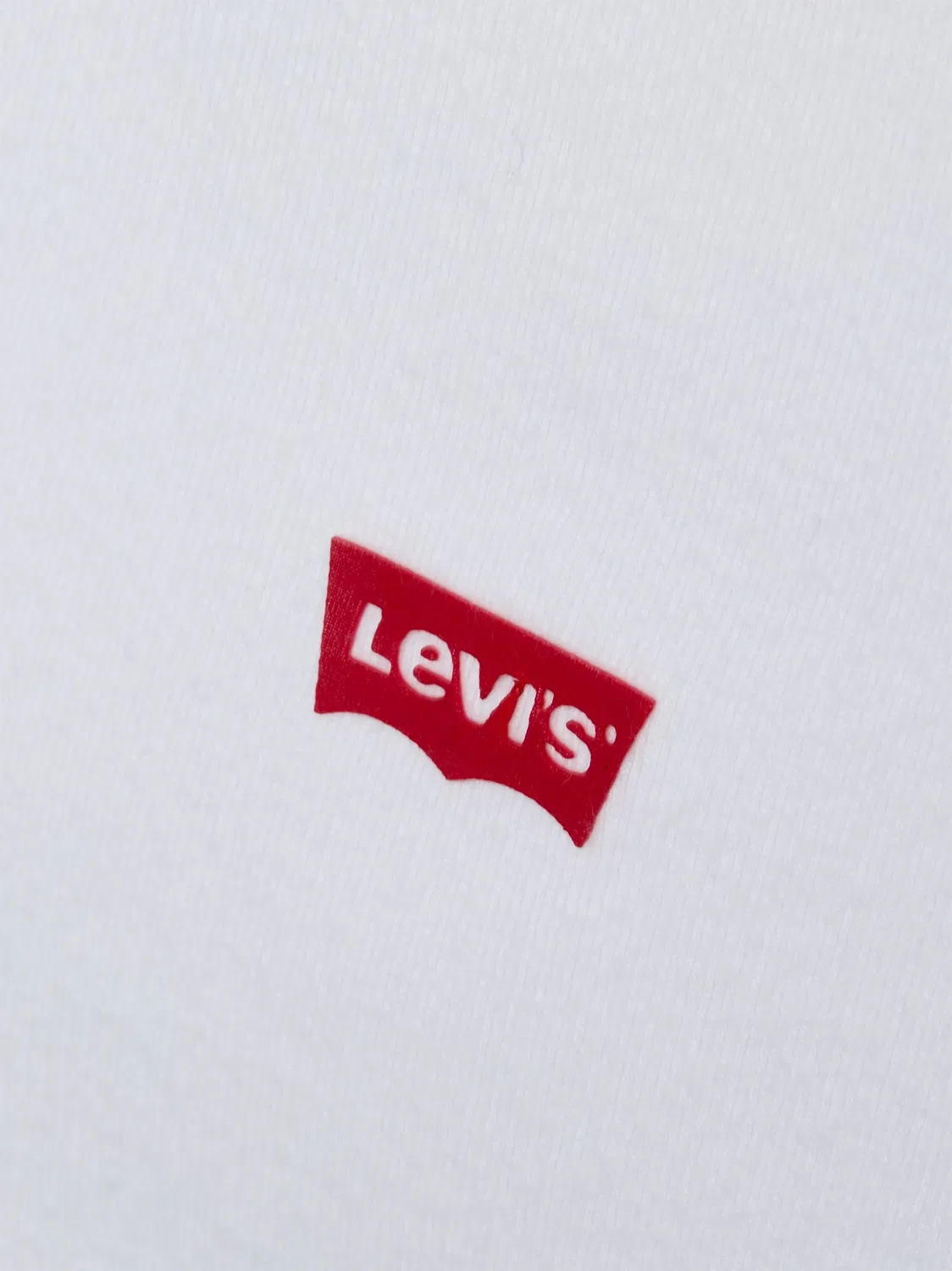 Женская укороченная полосатая футболка Levi's, Ecru — фото 3