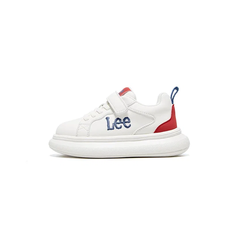 Детские кроссовки для скейтбординга с завышенной пяткой Lee, Beige Red