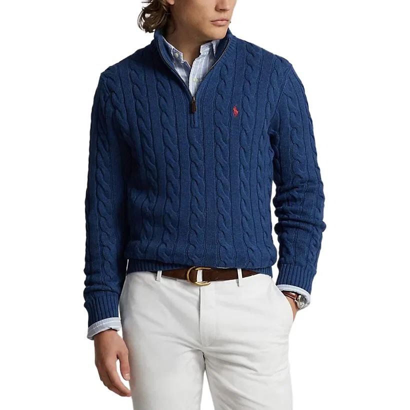 Мужской джемпер классический Polo Ralph Lauren, Marine Blue