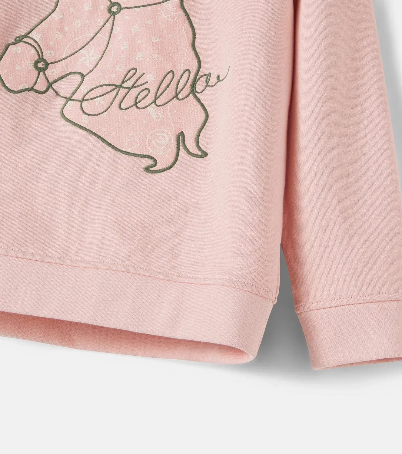 Толстовка из флиса с вышивкой Stella Mccartney Kids, розовый — фото 4