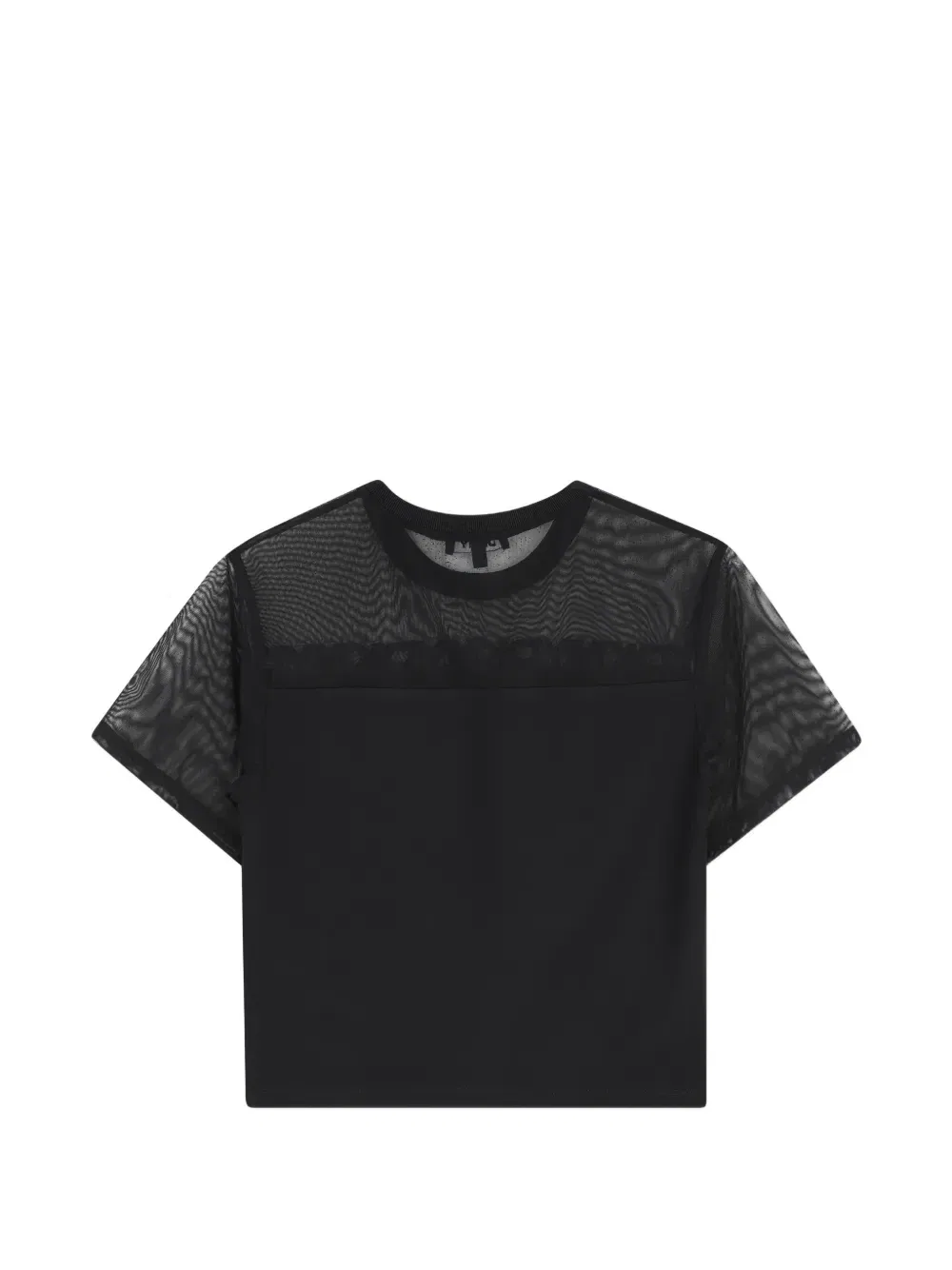 Футболка с сетчатой вставкой и логотипом Dkny Kids, черный — фото 2
