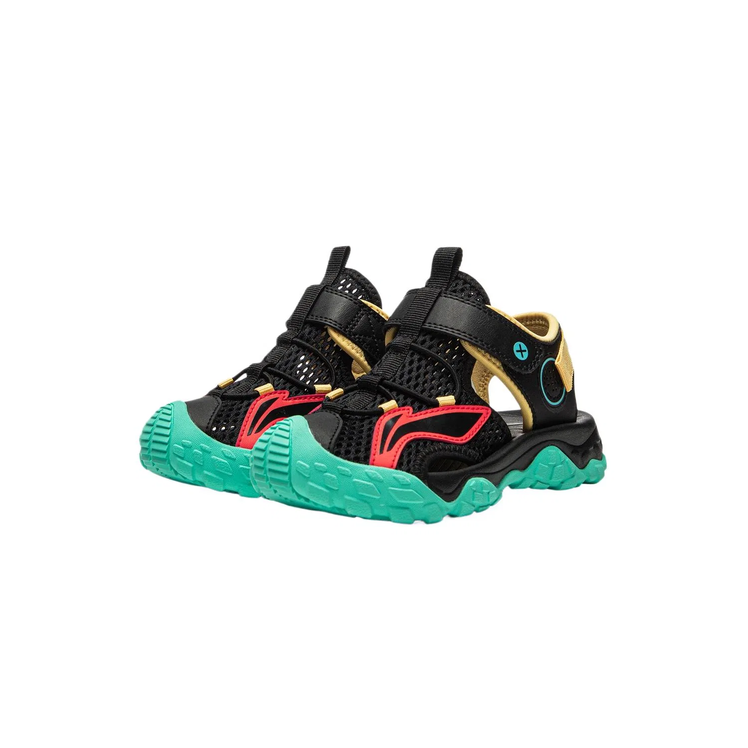 Детские сандалии из искусственной кожи с низким верхом Li-Ning YOUNG, Black — фото 4