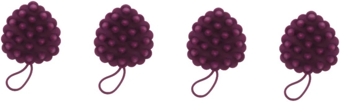 Массажер для кожи головы Minkissy, силиконовый, 4 шт, 12x7.8x3.6 см, Purple