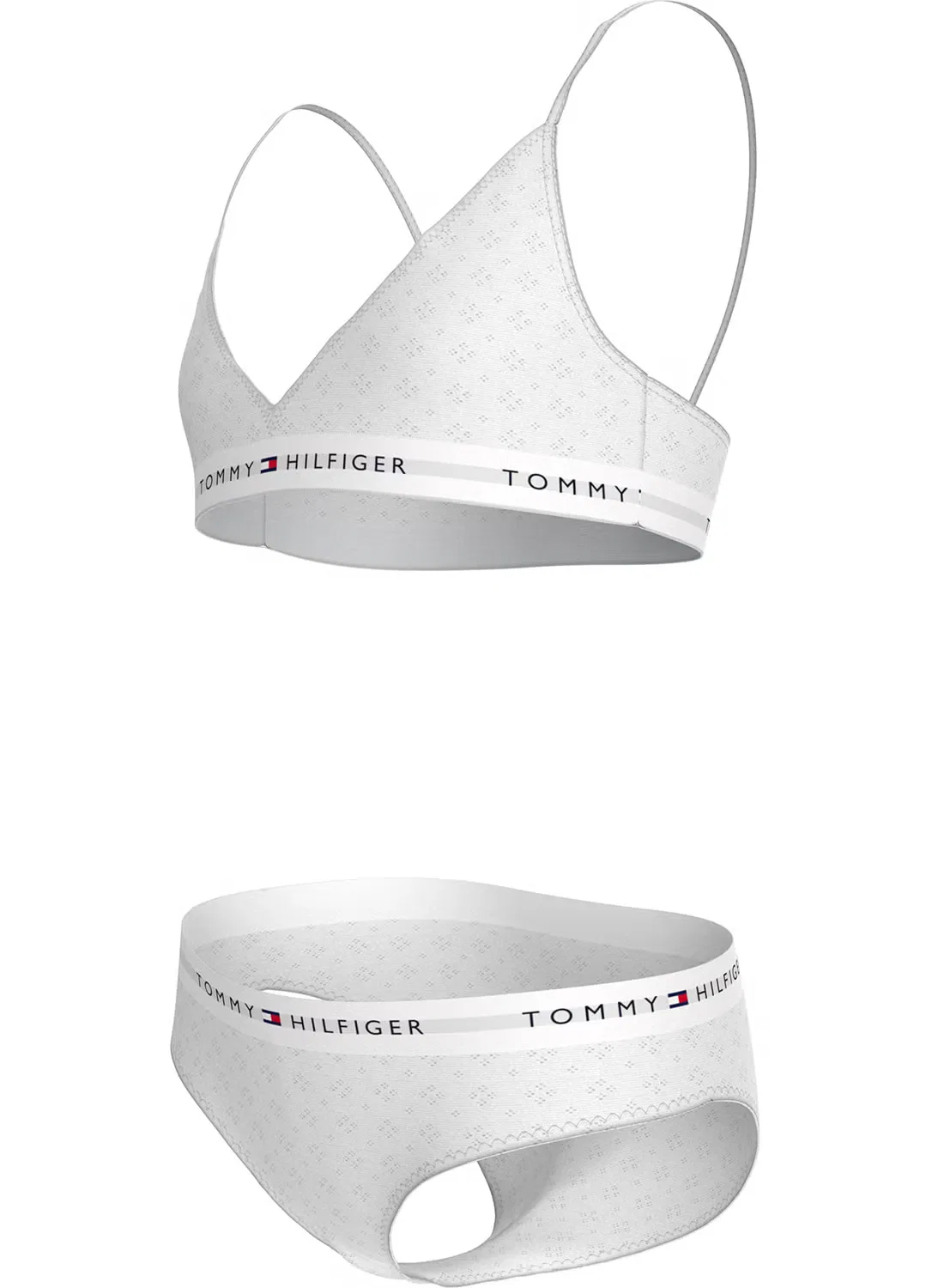 Комплект белья с логотипом Tommy Hilfiger, белый — фото 3