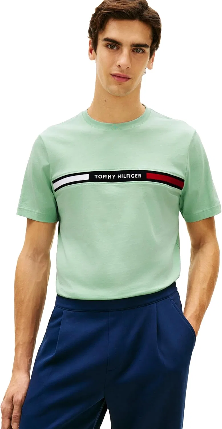 Мужская футболка с логотипом Tommy Hilfiger, Crushed Mint