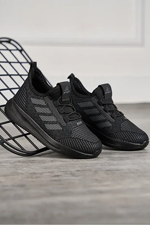 Детские кроссовки для девочек дышащие Liarca, Black-Black