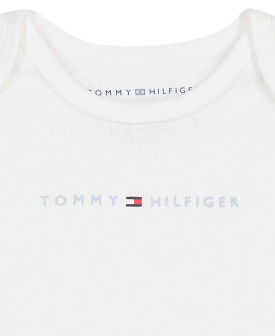 Комплект боди с коротким рукавом с принтом Tommy Hilfiger, Blue/White — фото 3