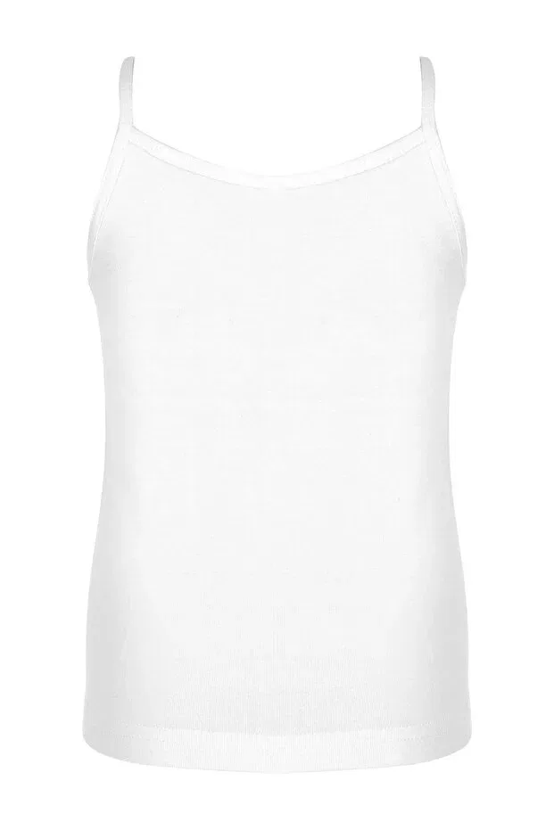Детский комплект маек для девочек 6 шт без рукавов Erdem, White — фото 2