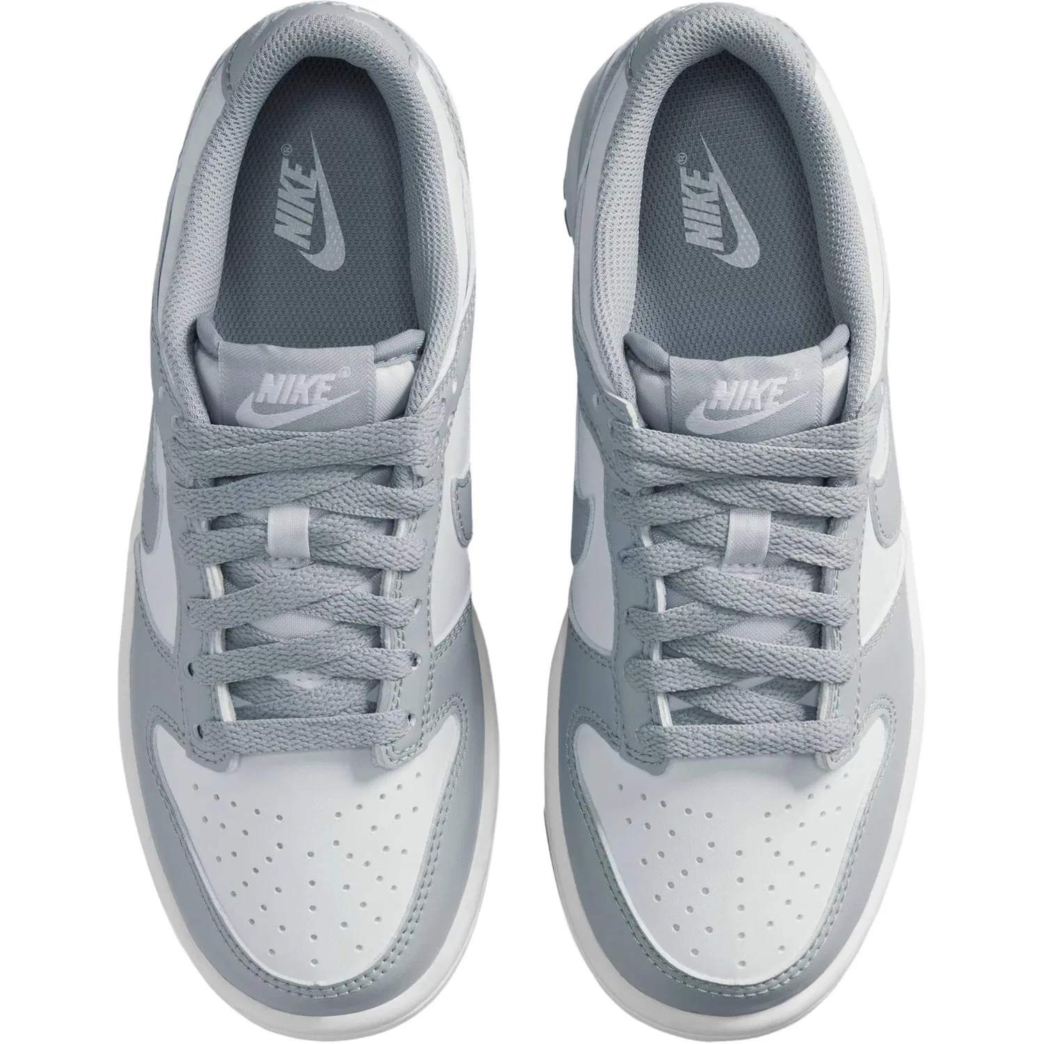 Детские кроссовки для скейтбординга Nike Dunk Low, серые — фото 4