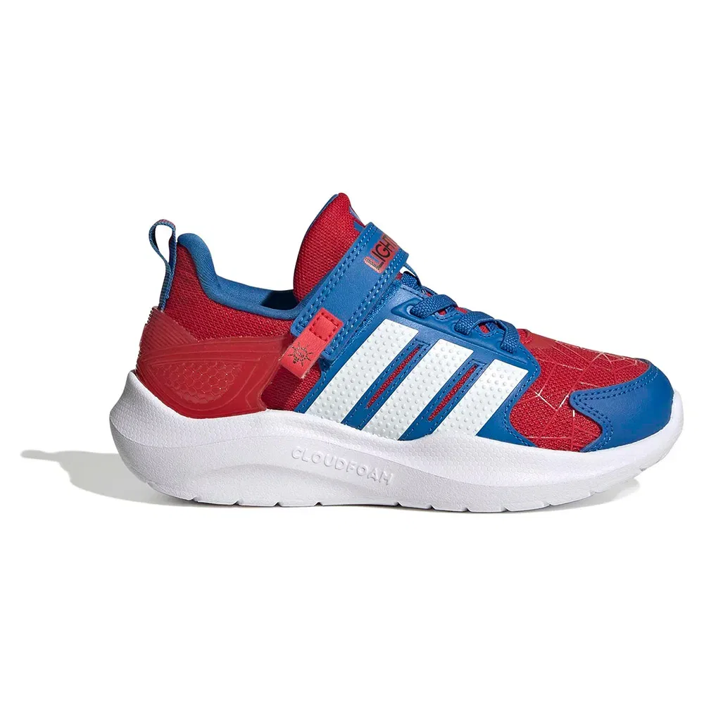 Детские кроссовки для девочек с LED-подсветкой Lightorama Spider-Man Adidas, Red