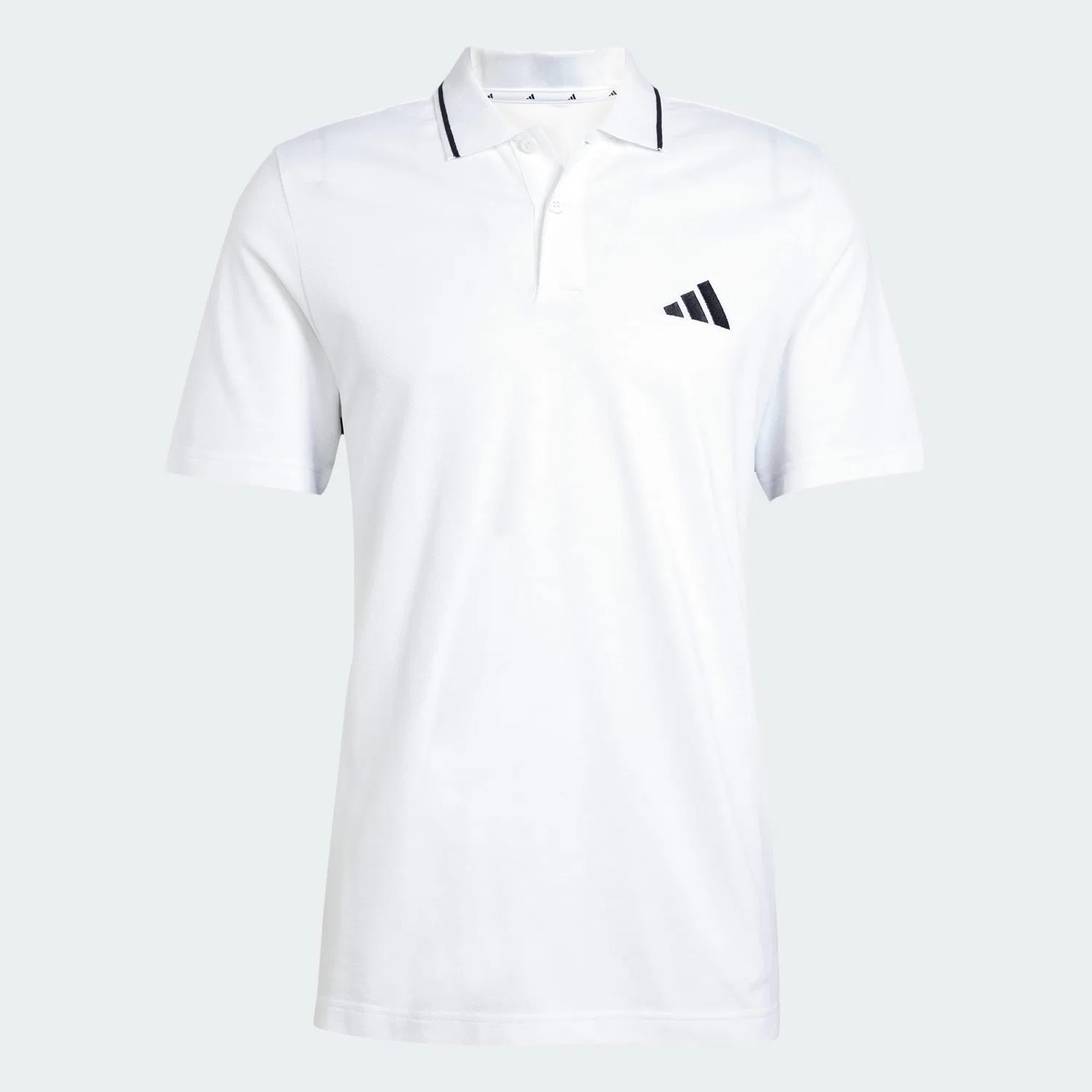 Мужское поло с пике и 3-полосной отделкой Essentials Adidas, Weiss Schwarz